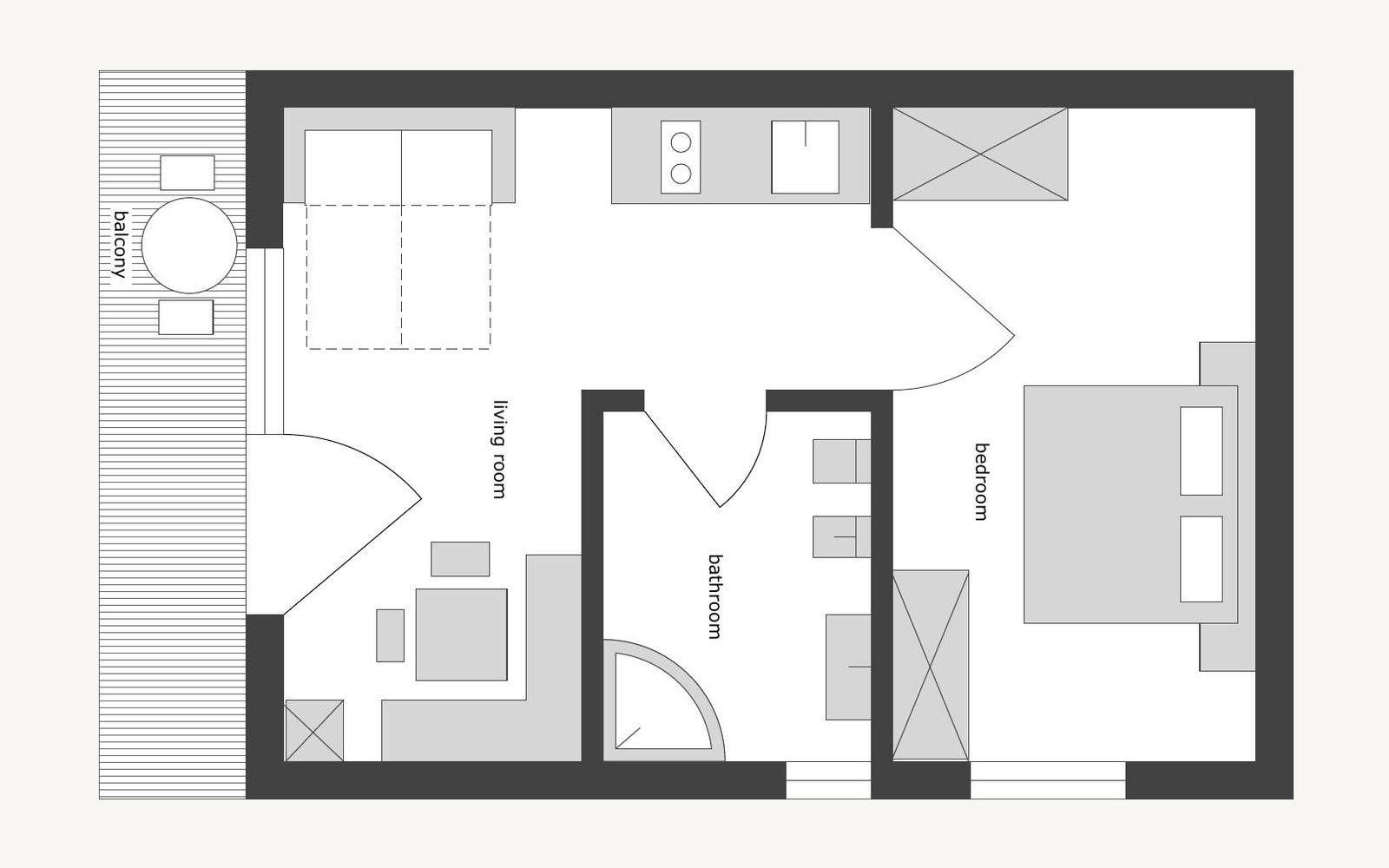 Bilocale Standard – planimetria