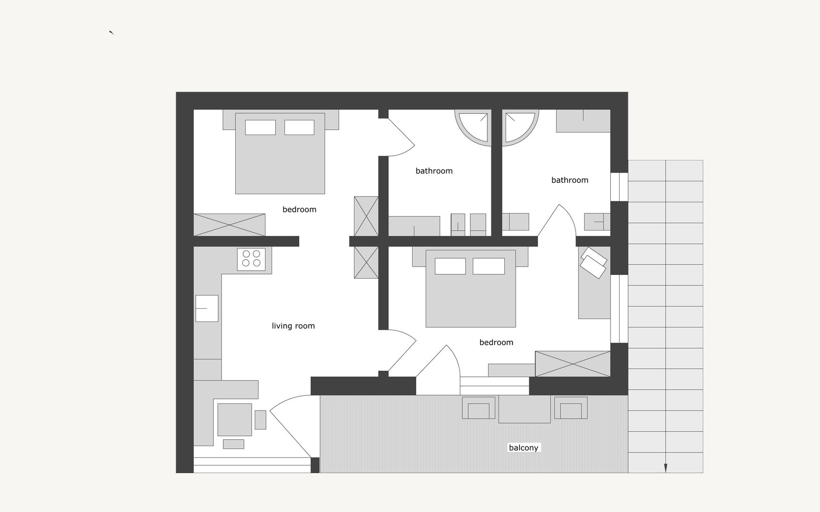 Trilocale Comfort Panorama – 9